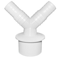 Переходник 50 мм 2 входа для сливного шланга  (20х23х50V)