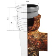 Переход ремонтный 110 мм