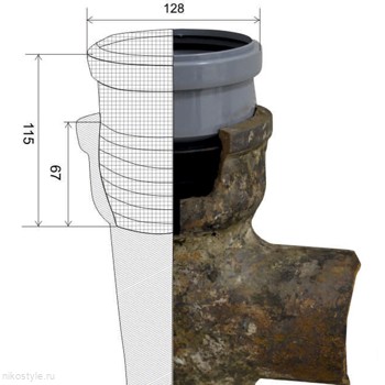 Переход ремонтный 110 мм