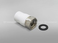 Муфта с накидной гайкой ø20×3/4 ПП Fusitek Муфта с накидной гайкой ø20×3/4 ПП Fusitek
