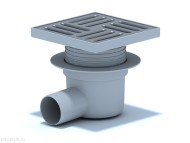 Трап гор.рег. выпуск 110 с решеткой из н/стали 15х15   Трап гор.рег. выпуск 110 с решеткой из н/стали 15х15