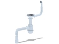 Сифон Ани Грот 3 1/2"* 40 с  гибким переливом   Сифон Ани Грот 3 1/2"* 40 с  гибким переливом