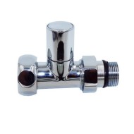 Кран прямой для полотецесущителя, круглый, 1/2 американка*1F  Кран прямой для полотецесущителя, круглый, 1/2 американка*1F