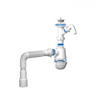 Сифон Ани Грот 1 1/2"*40 с отв. с/м с г/тр. 40*40/50 Сифон Ани Грот 1 1/2"*40 с отв. с/м с г/тр. 40*40/50