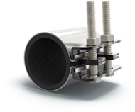Хомут ремонтный оцинкованный «краб» 1/2" - 5" Хомут ремонтный оцинкованный «краб» 1/2" - 5"