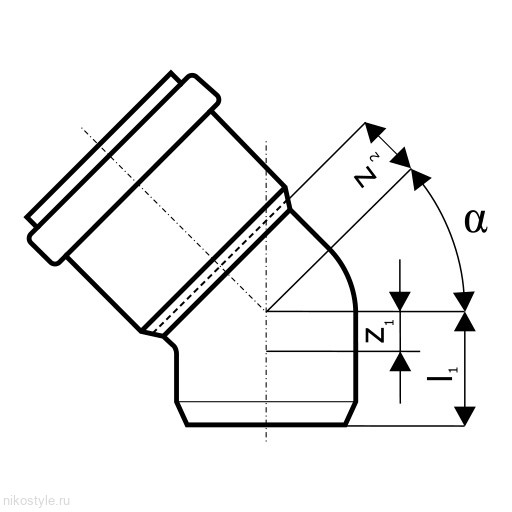 Отвод для наружной канализации 15° Ostendorf Отвод для наружной канализации 15° Ostendorf