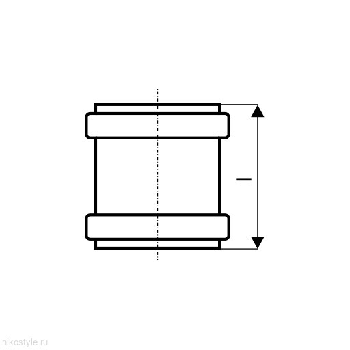 Муфта ремонтная для наружной канализации Ostendorf (без упора) Муфта ремонтная для наружной канализации Ostendorf (без упора)