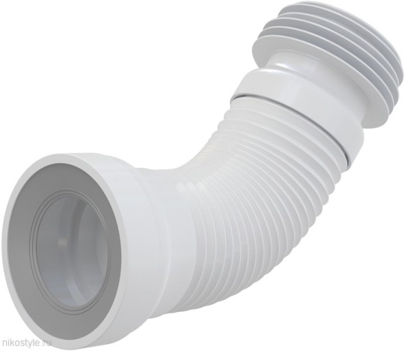 Удлинитель гибкий для унитаза с выпуском 110мм Удлинитель гибкий для унитаза с выпуском 110мм