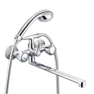 Смеситель для ванны Mix&Fix PETIT 1407-03 двуручный с аксессуарами