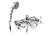 Смеситель для ванны Mix&Fix SOFFRON 7401 двуручный с аксессуарами