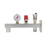 Группа безопасности и подключения расширительного бака Varmega, 3/4" ВР-НР, консоль из оцинкованной стали, до 50 кВт Группа безопасности и подключения расширительного бака Varmega, 3/4" ВР-НР, консоль из оцинкованной стали, до 50 кВт