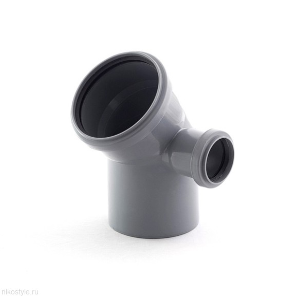Отвод 110*45 с выходом 50 Политэк Отвод 110*45 с выходом 50 Политэк