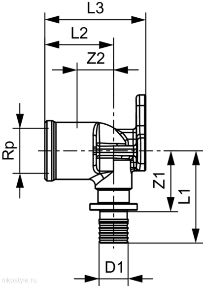 Уголок с настенным креплением ТЕСЕ