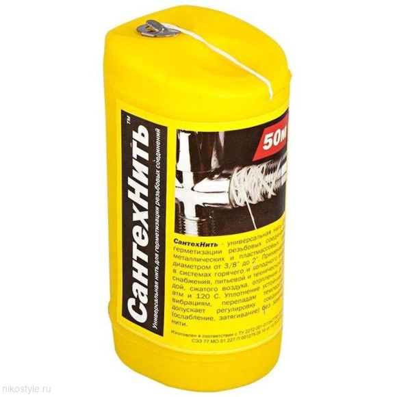 Нить для герметизации труб Сантехнить Нить для герметизации труб Сантехнить